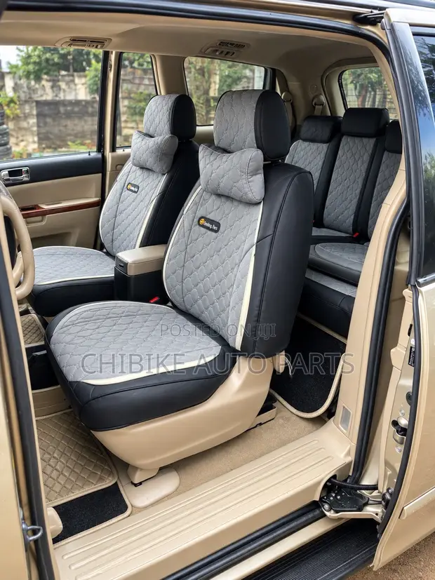 Toyota Sienna & Highlander 7-Seater Smile Face Leather Seat Cover - 1