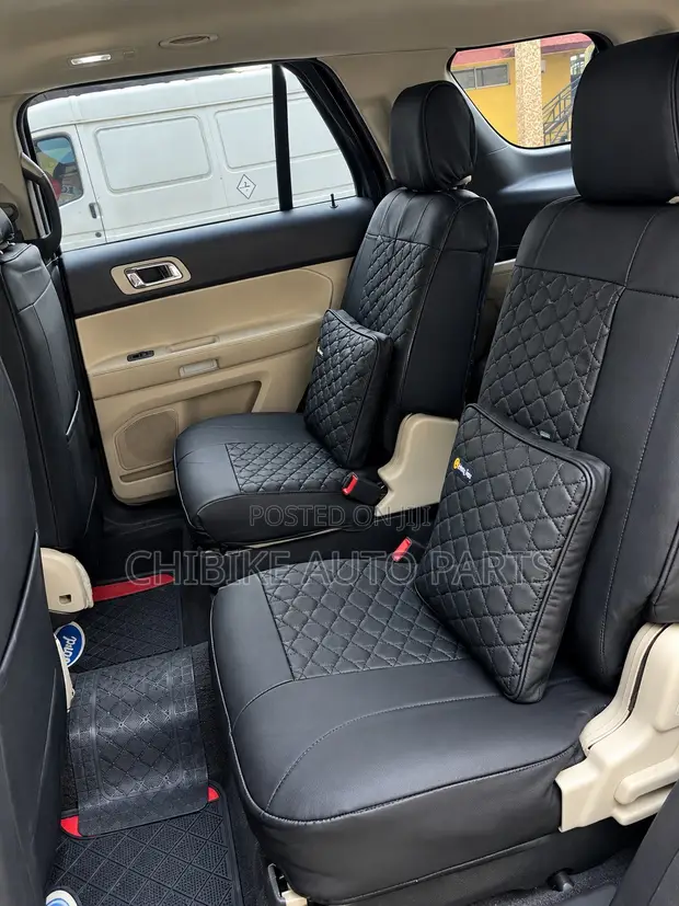 Toyota Sienna 7-Seater Black Leather Seat Covers (Brand New) - 1
