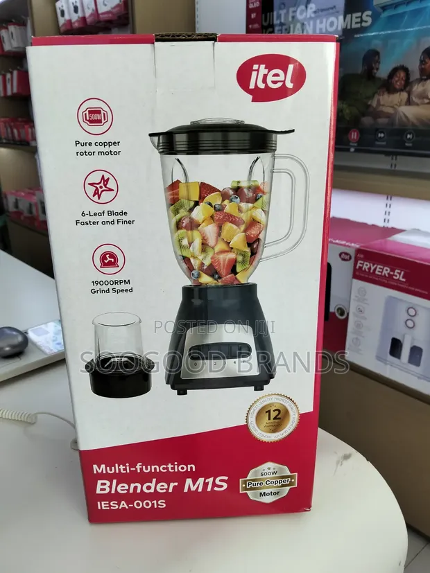 Itel Electric Blender - 5L, Black - 1