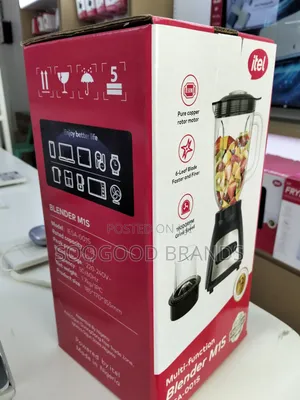 Itel Electric Blender - 5L, Black