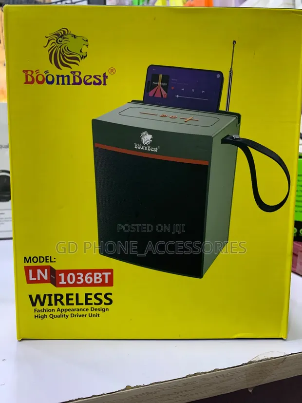 BoomBest LN-1036BT Wireless Portable Speaker with Phone Stand - 1