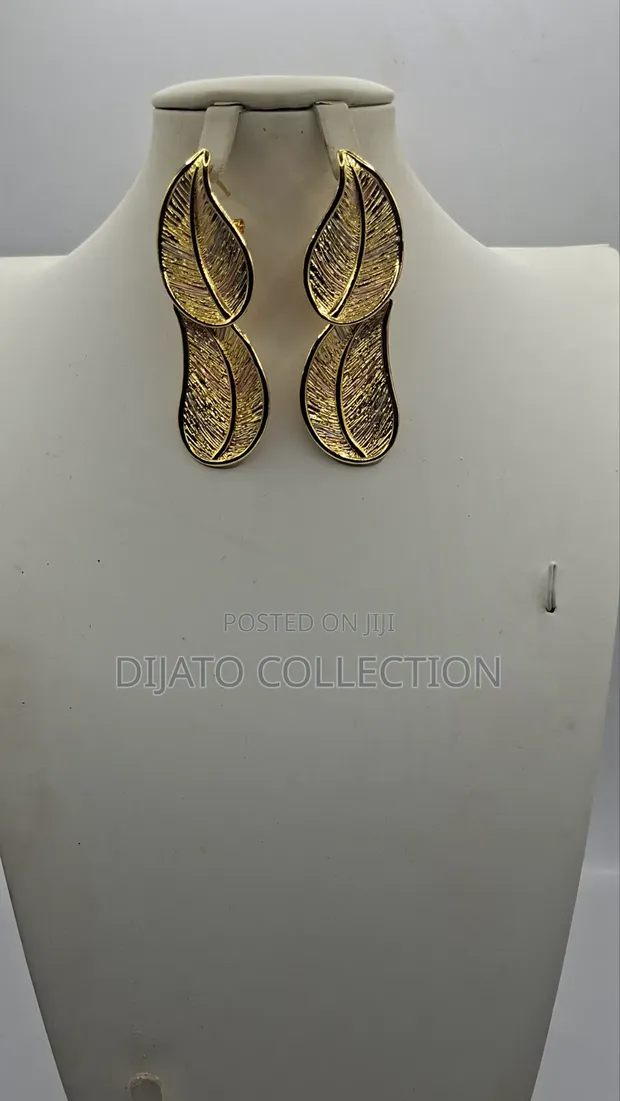 Gold Replica 3-Tone Earrings - 1