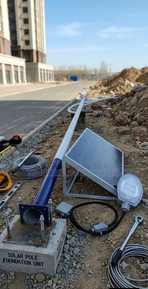 Hex Solar Poles - High Grade