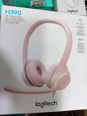 Logitech H390 Wired USB Headset - Rose