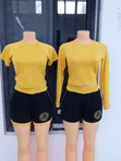 Yellow & Black 2-Piece BBL Set - Kayan Kwanciya na Mata - 2