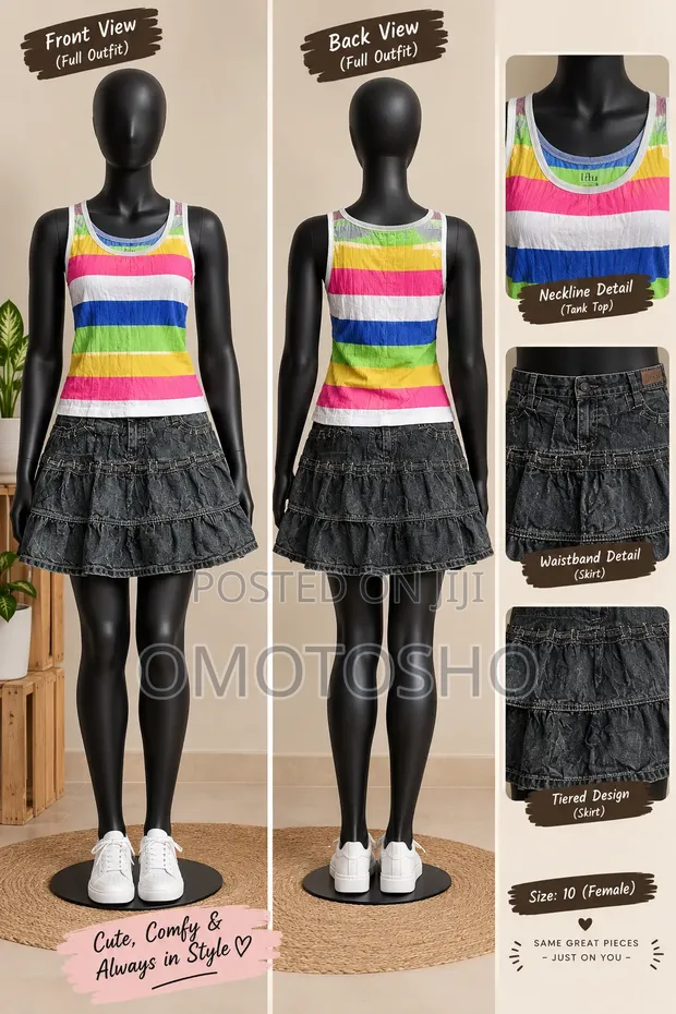 Trendy Fits Baki Denim Mini Skirt - 1