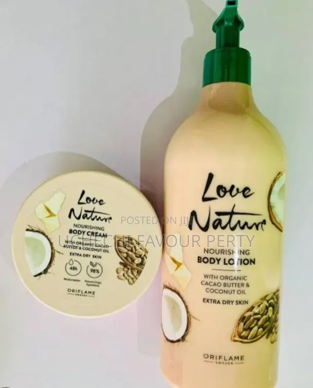 Love Nature Nourishing Body Lotion with Cacao Butter & Oil - 1