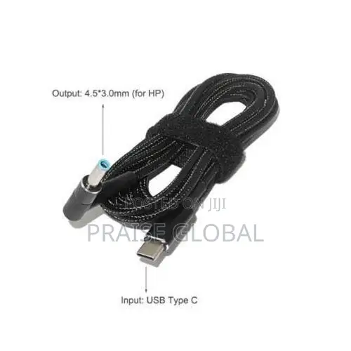 HP USB-C PD 100W 18.5-20V Cable for HP, Dell Laptops (Blue Pin) - 1