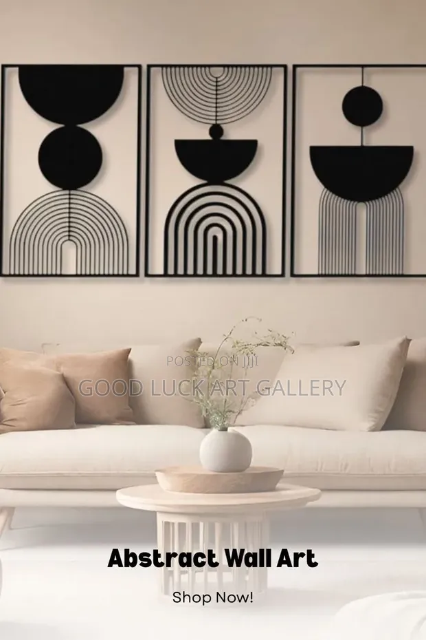Modern Abstract Triptych Wall Art - 1