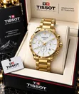 Gold-Tone Chronograph Tissot Wristwatch - New Edition - 2