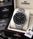 Gold-Tone Chronograph Tissot Wristwatch - New Edition - 4