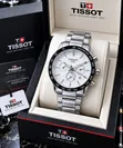 Gold-Tone Chronograph Tissot Wristwatch - New Edition - 5