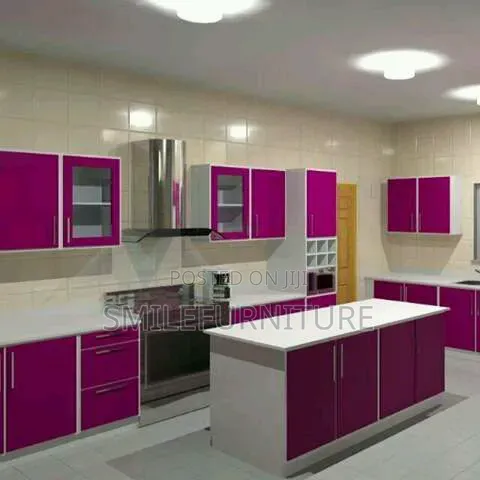 Modern Kitchen Units with Marble Top - 1