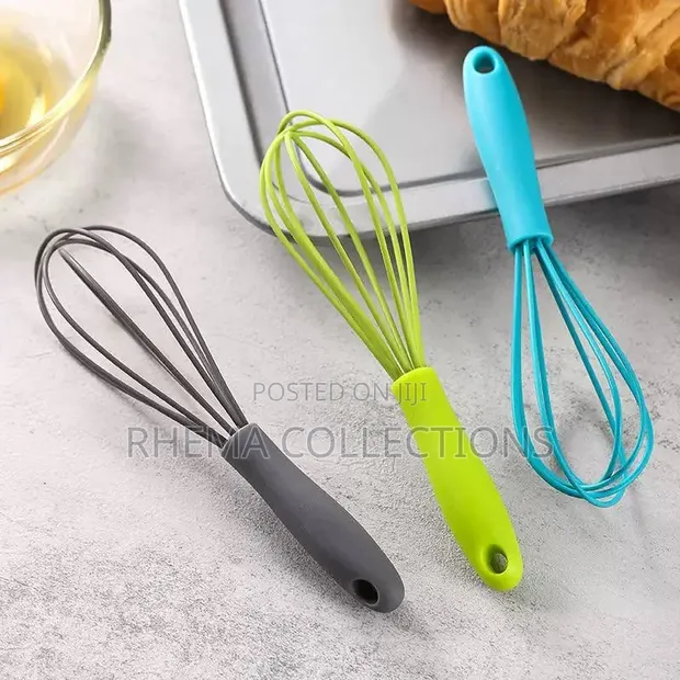 Silicone da Karfe Hannun Whisk - 1