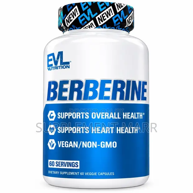 EVL Berberine X60 Kapsul - Yana Tallafawa Lafiyar Zuciya - 1