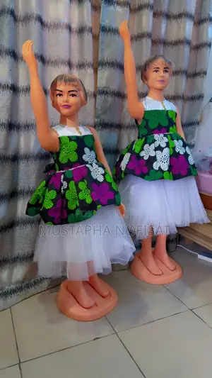 Readymade Ankara Princess Gowns (Ages 5 & 7)
