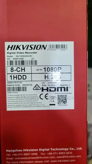 Hikvision 8 Channel Audio Hybrid DVR (Sabon Hannu)
