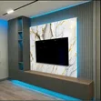 Home Interiors Modern TV Console with Shelves & Drawers - 1