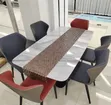 Modern 6-Seater Rectangular Dining Table Set - 2