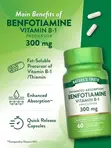 Nature's Truth Benfotiamine 300mg Vitamin B1 - 60 Kwalba - 1