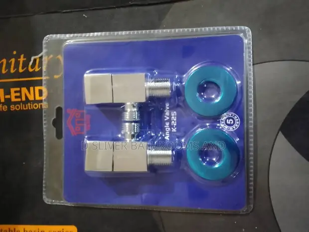 K-225 Double Angle Valve Set for Toilet/Basin with Cover - 1