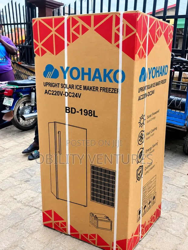 Yohako 198L Upright Solar Ice Maker Freezer - AC220V/DC24V - 1