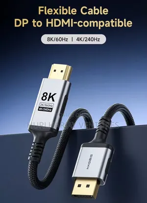 Hagibis 2m DisplayPort to HDMI Cable