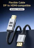 Hagibis 2m DisplayPort to HDMI Cable - 1