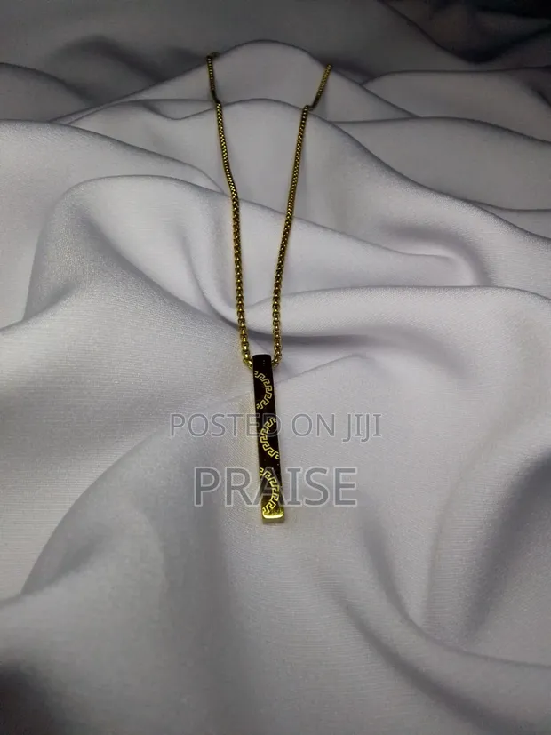Unisex Bar Necklace - Bakin Karfe - 1