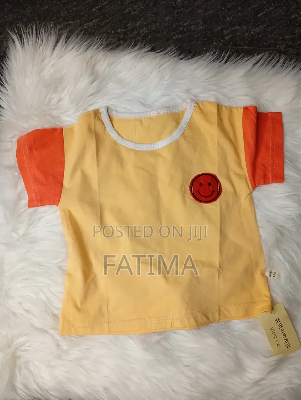Boys Yellow Cotton T-Shirt (2-3Y) - 1