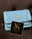 Coach Handbag - Multicolor Signature Pattern - 1