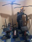 Supermax Pro Multi Station Gym with Weight Bench & 58KG Dumbbell Case - 1