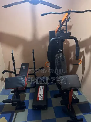 Supermax Pro Multi Station Gym with Weight Bench & 58KG Dumbbell Case