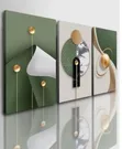 3-Piece Abstract Geometric Canvas Wall Art Set - 1