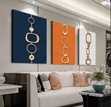 3-Piece Abstract Geometric Canvas Wall Art Set - 2