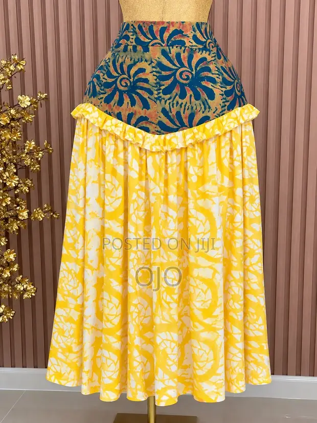 Adire Mix Match Skirt - 1