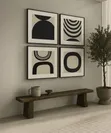 Abstract Geometric Wall Art Set - Zanan Fenti - 2
