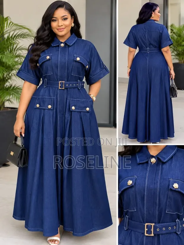 Doguwar Rigan Jeans na Mata - Blue Cotton - 1