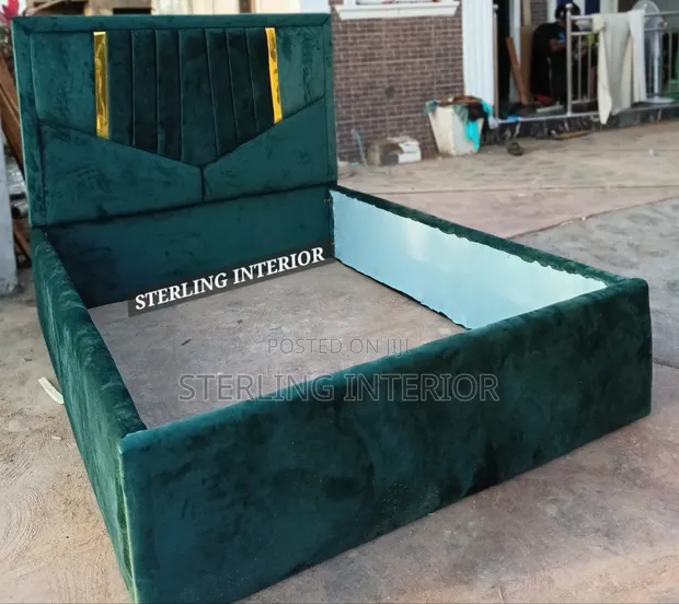 Home Interiors Padded Bedframe 4.5 x 6 - 1