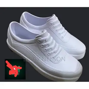 Brand New White Rubber Sneakers - Kids