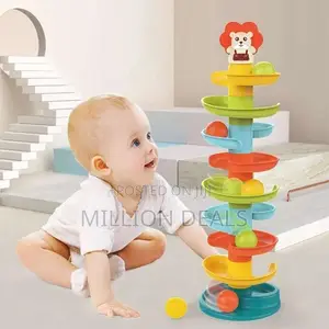 Huanger Roll n Swirl Ball Ramp Puzzle Toy (9 Months+)