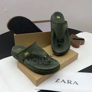 Luxury Zara Men's Suede Slippers