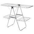 LASA Foldable Heavy-Duty Steel Drying Rack - Silver - 1