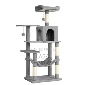 LASA Babban Cat Tree Tower Mai Hammock & Kogo