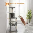 LASA Babban Cat Tree Tower Mai Hammock & Kogo - 2