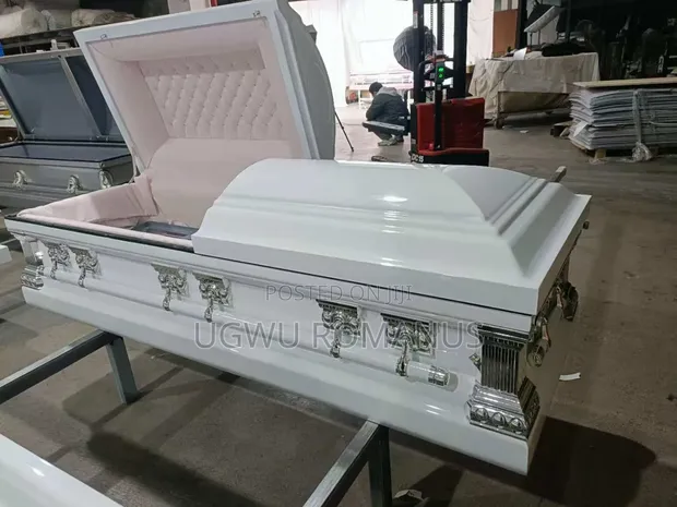 Standard White Casket - 1