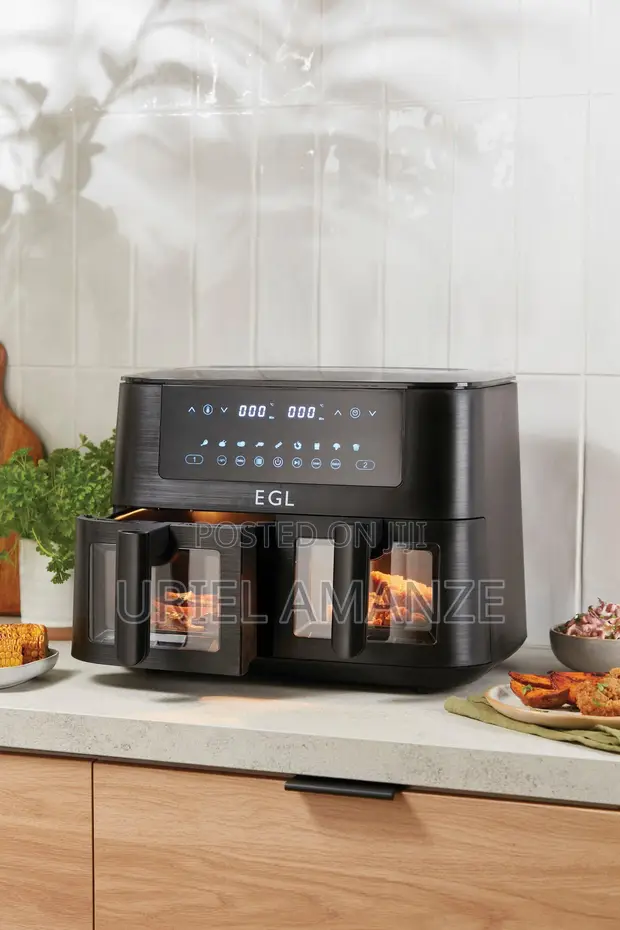 EGL Dual Drawer Air Fryer 9 Litres - Brand New - 1