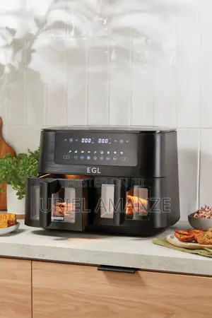 EGL Dual Drawer Air Fryer 9 Litres - Brand New