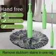 Brand New Green Hand-Free Self-Squeeze Mopping Stick - 1