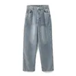 Paint-Splatter Boyfriend Jeans - 1